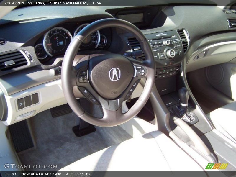 Polished Metal Metallic / Taupe 2009 Acura TSX Sedan