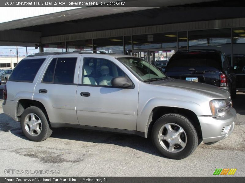 Silverstone Metallic / Light Gray 2007 Chevrolet TrailBlazer LS 4x4