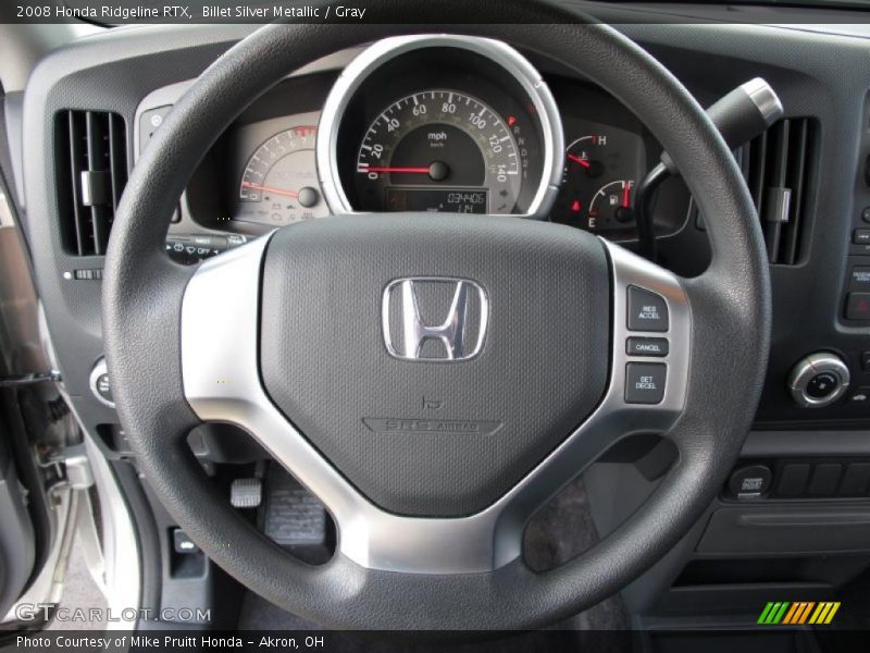 Billet Silver Metallic / Gray 2008 Honda Ridgeline RTX