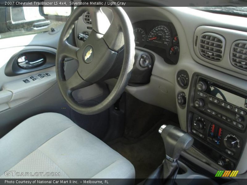 Silverstone Metallic / Light Gray 2007 Chevrolet TrailBlazer LS 4x4