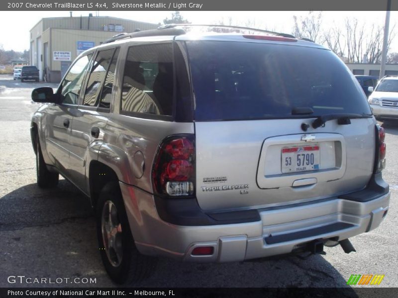 Silverstone Metallic / Light Gray 2007 Chevrolet TrailBlazer LS 4x4