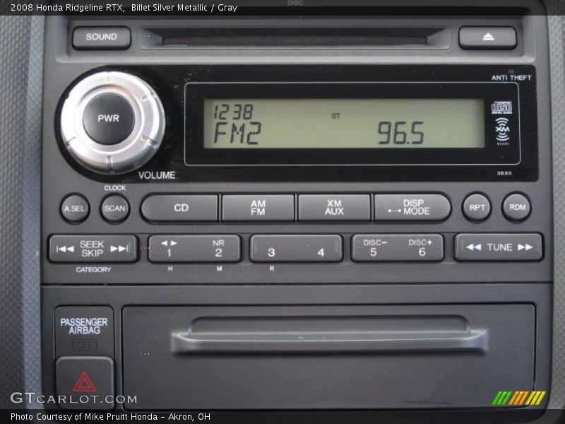 Billet Silver Metallic / Gray 2008 Honda Ridgeline RTX