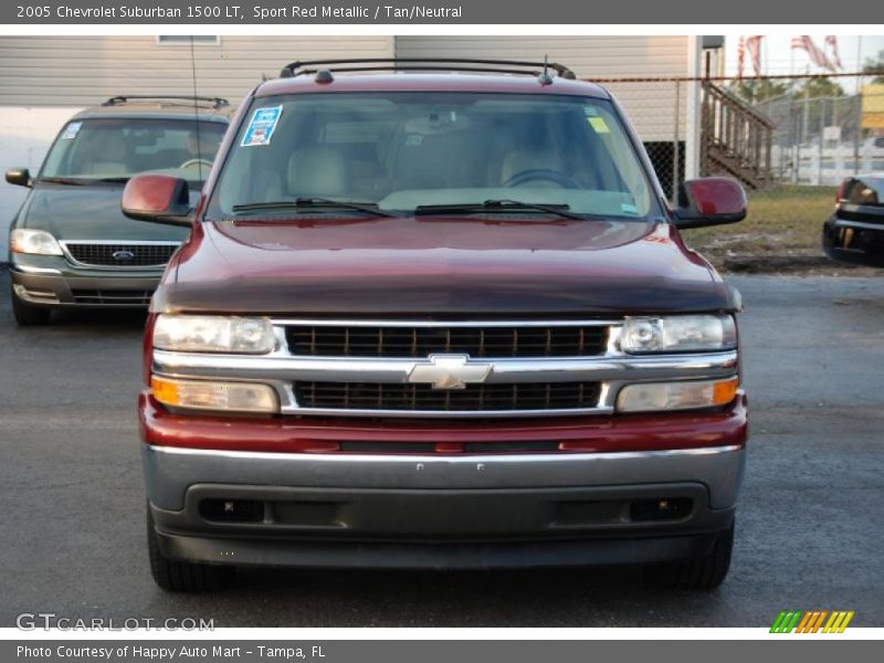 Sport Red Metallic / Tan/Neutral 2005 Chevrolet Suburban 1500 LT