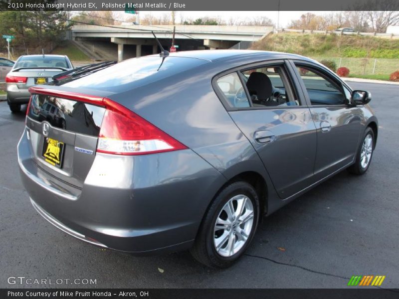 Polished Metal Metallic / Blue 2010 Honda Insight Hybrid EX