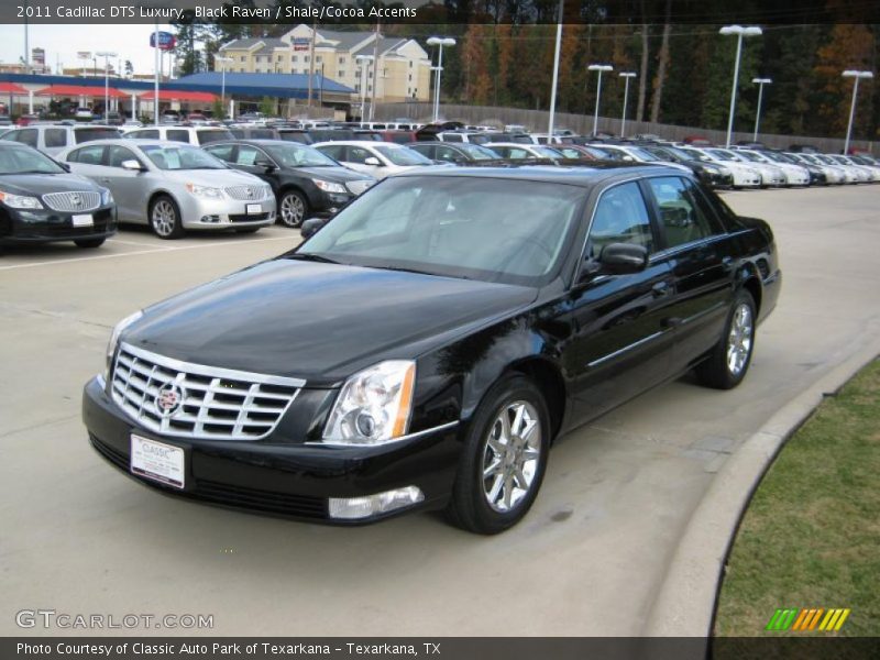 Black Raven / Shale/Cocoa Accents 2011 Cadillac DTS Luxury