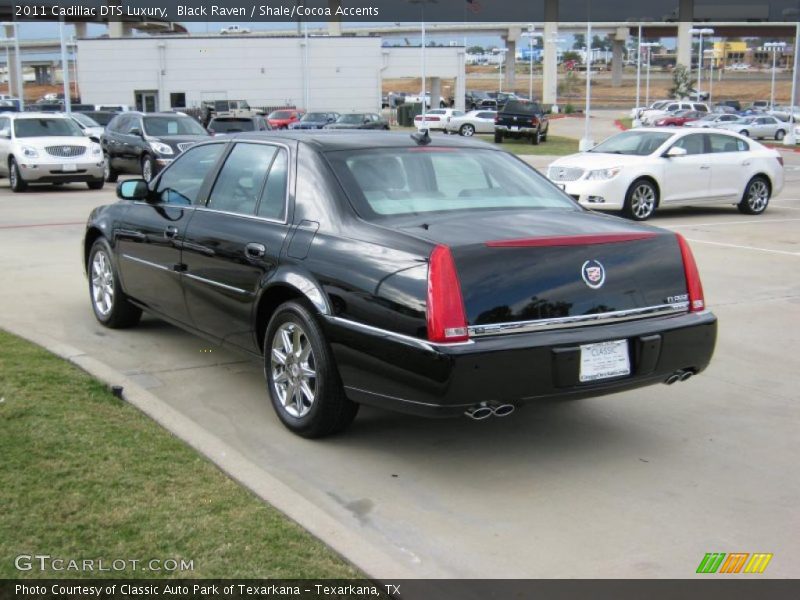 Black Raven / Shale/Cocoa Accents 2011 Cadillac DTS Luxury