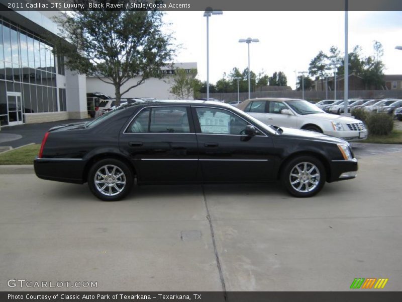 Black Raven / Shale/Cocoa Accents 2011 Cadillac DTS Luxury