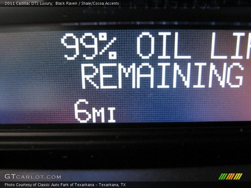 Black Raven / Shale/Cocoa Accents 2011 Cadillac DTS Luxury