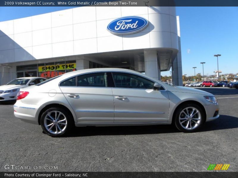 White Gold Metallic / Cornsilk Beige Two-Tone 2009 Volkswagen CC Luxury