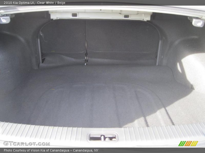 Clear White / Beige 2010 Kia Optima LX