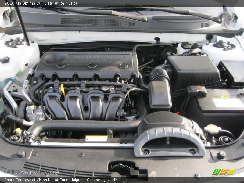 Clear White / Beige 2010 Kia Optima LX