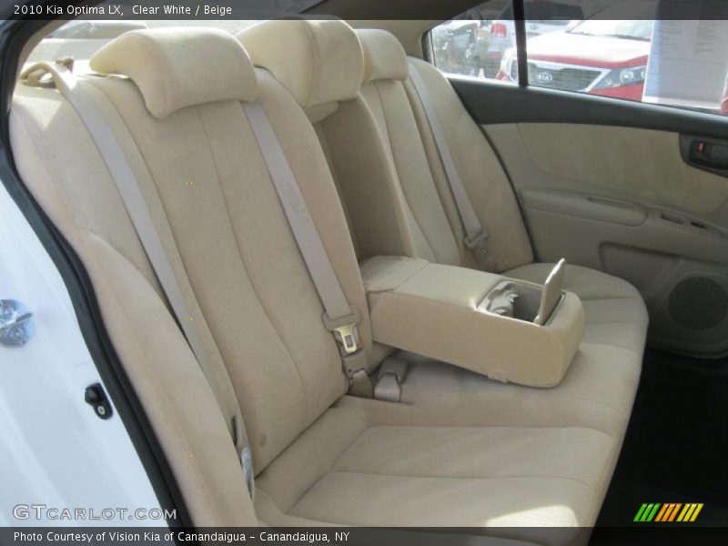 Clear White / Beige 2010 Kia Optima LX