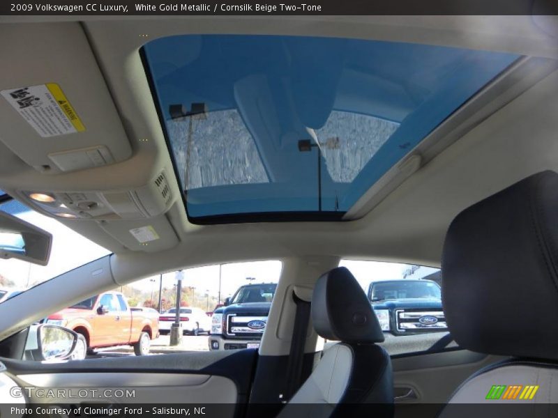 White Gold Metallic / Cornsilk Beige Two-Tone 2009 Volkswagen CC Luxury