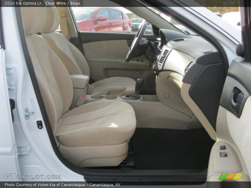 Clear White / Beige 2010 Kia Optima LX