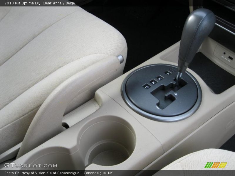 Clear White / Beige 2010 Kia Optima LX