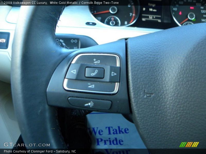White Gold Metallic / Cornsilk Beige Two-Tone 2009 Volkswagen CC Luxury