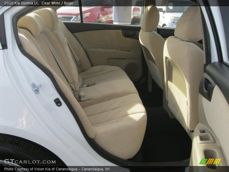 Clear White / Beige 2010 Kia Optima LX