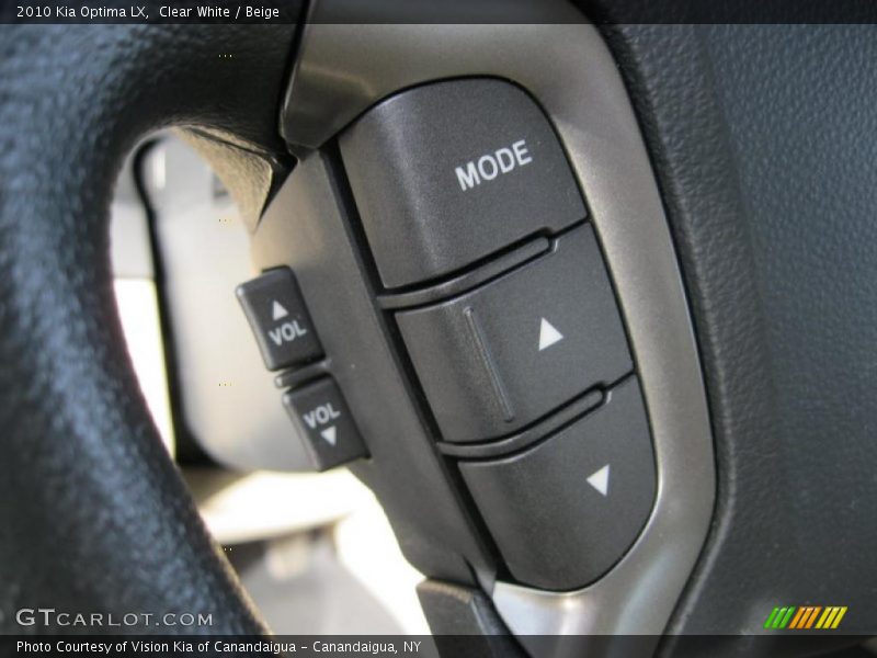 Clear White / Beige 2010 Kia Optima LX