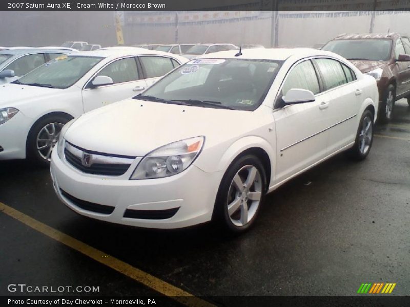 Cream White / Morocco Brown 2007 Saturn Aura XE