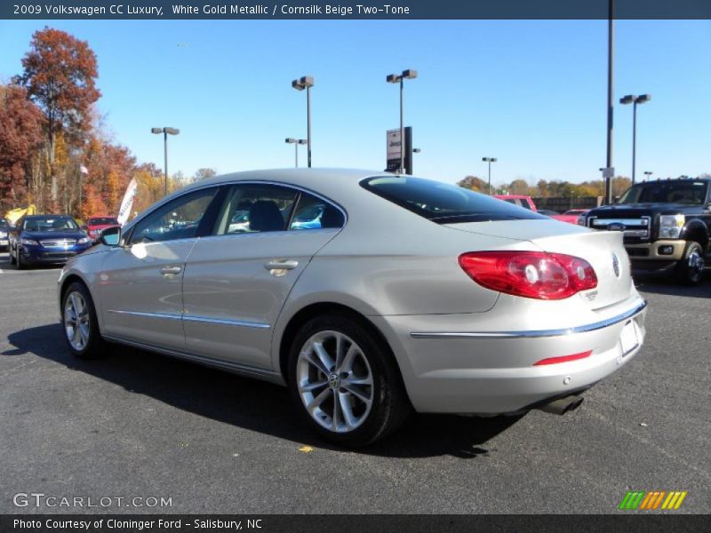 White Gold Metallic / Cornsilk Beige Two-Tone 2009 Volkswagen CC Luxury