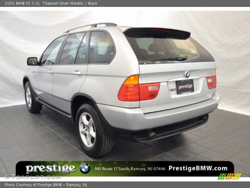 Titanium Silver Metallic / Black 2003 BMW X5 3.0i