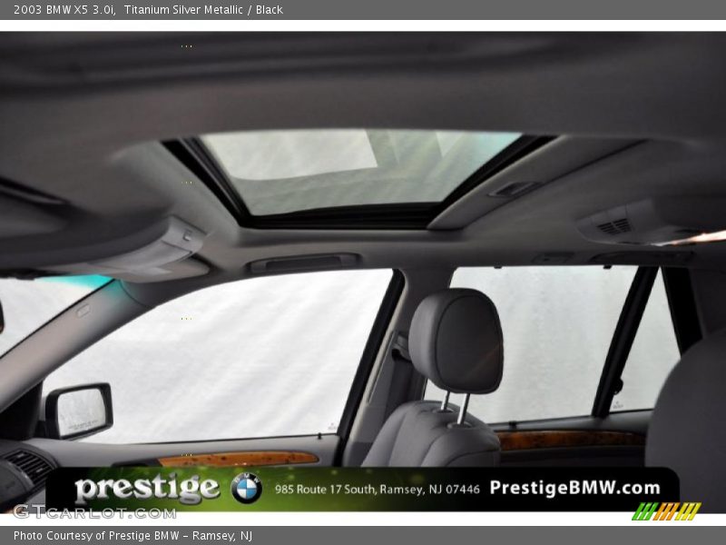 Titanium Silver Metallic / Black 2003 BMW X5 3.0i