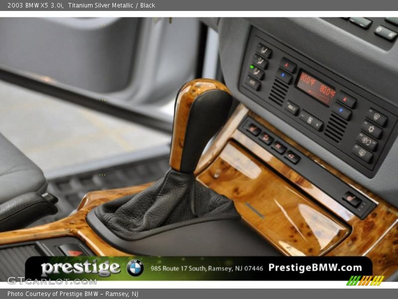 Titanium Silver Metallic / Black 2003 BMW X5 3.0i