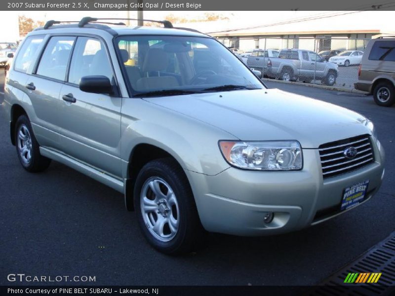 Champagne Gold Opal / Desert Beige 2007 Subaru Forester 2.5 X