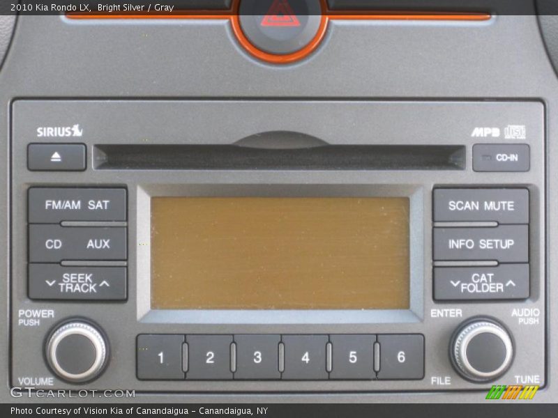 Bright Silver / Gray 2010 Kia Rondo LX