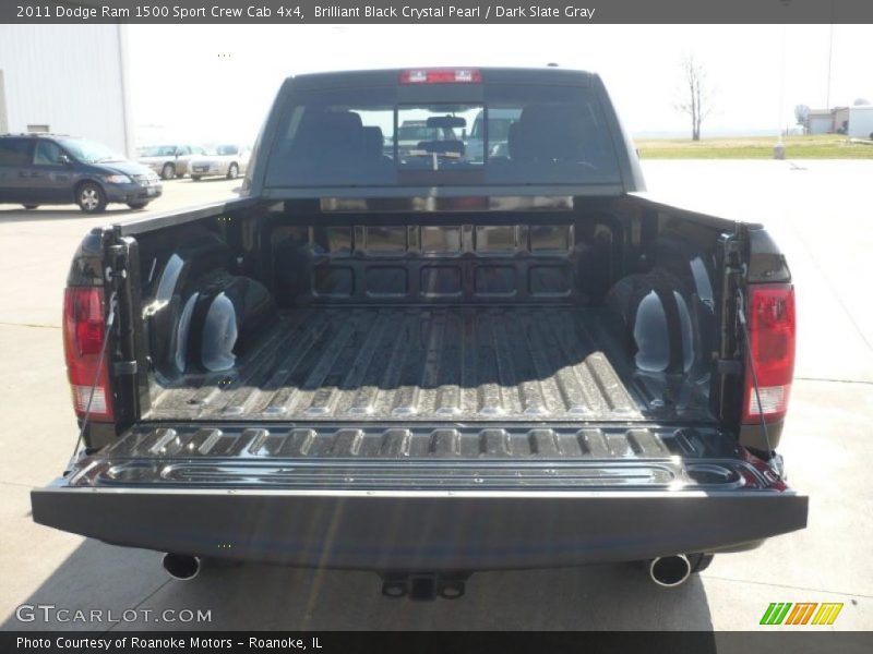 Brilliant Black Crystal Pearl / Dark Slate Gray 2011 Dodge Ram 1500 Sport Crew Cab 4x4
