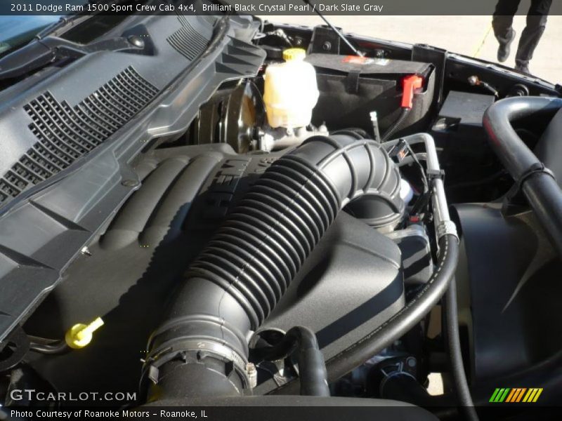 Brilliant Black Crystal Pearl / Dark Slate Gray 2011 Dodge Ram 1500 Sport Crew Cab 4x4
