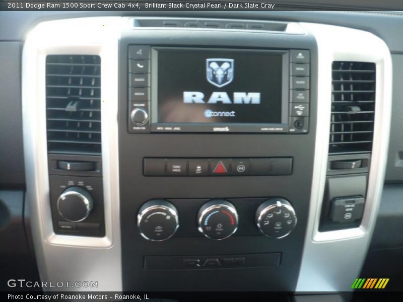 Brilliant Black Crystal Pearl / Dark Slate Gray 2011 Dodge Ram 1500 Sport Crew Cab 4x4