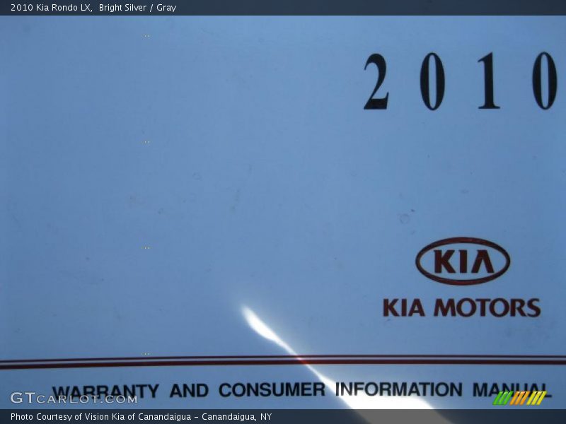 Bright Silver / Gray 2010 Kia Rondo LX