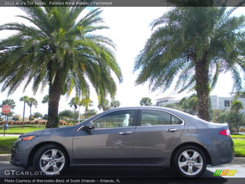 Polished Metal Metallic / Parchment 2010 Acura TSX Sedan