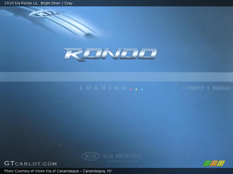 Bright Silver / Gray 2010 Kia Rondo LX