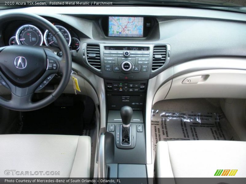 Polished Metal Metallic / Parchment 2010 Acura TSX Sedan