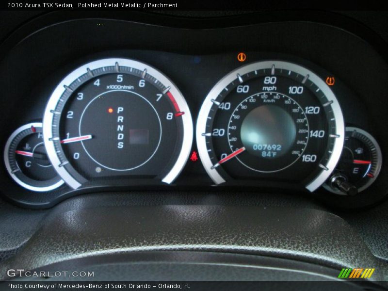 Polished Metal Metallic / Parchment 2010 Acura TSX Sedan
