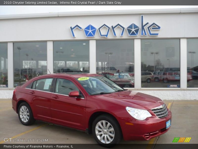 Inferno Red Crystal Pearl / Dark Slate Gray 2010 Chrysler Sebring Limited Sedan