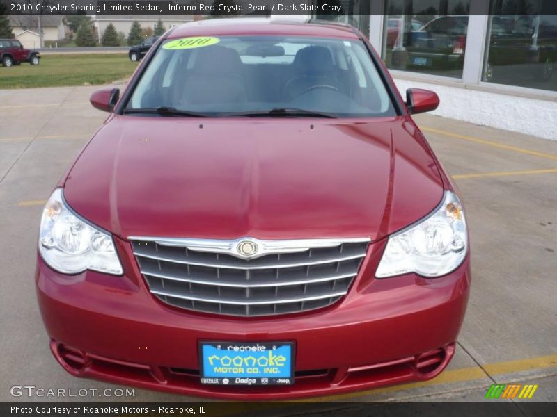 Inferno Red Crystal Pearl / Dark Slate Gray 2010 Chrysler Sebring Limited Sedan