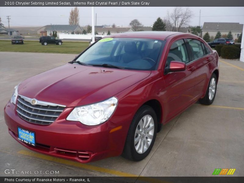 Inferno Red Crystal Pearl / Dark Slate Gray 2010 Chrysler Sebring Limited Sedan