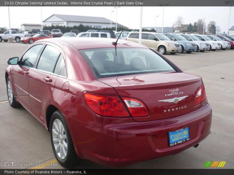 Inferno Red Crystal Pearl / Dark Slate Gray 2010 Chrysler Sebring Limited Sedan