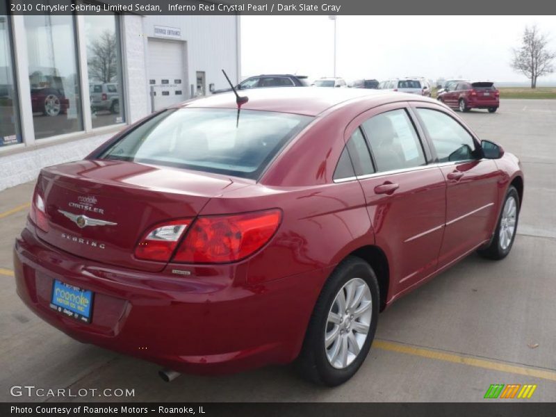 Inferno Red Crystal Pearl / Dark Slate Gray 2010 Chrysler Sebring Limited Sedan