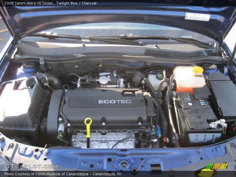  2008 Astra XE Sedan Engine - 1.8 Liter DOHC 16-Valve VVT 4 Cylinder