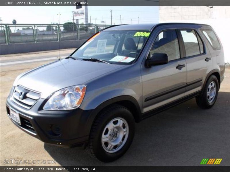 Silver Moss Metallic / Black 2006 Honda CR-V LX