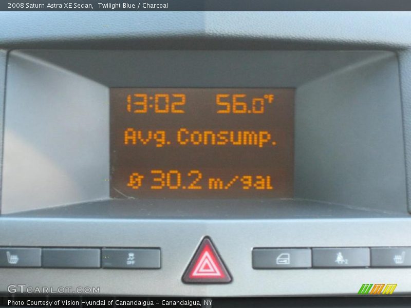 Twilight Blue / Charcoal 2008 Saturn Astra XE Sedan