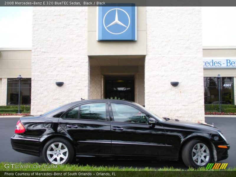 Black / Black 2008 Mercedes-Benz E 320 BlueTEC Sedan