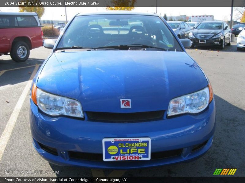 Electric Blue / Grey 2004 Saturn ION 2 Quad Coupe