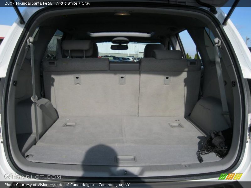 Arctic White / Gray 2007 Hyundai Santa Fe SE