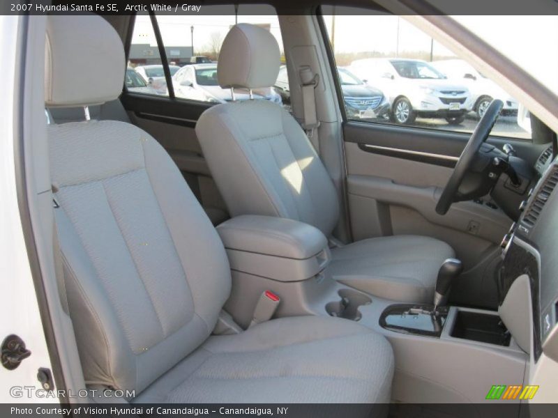 Arctic White / Gray 2007 Hyundai Santa Fe SE