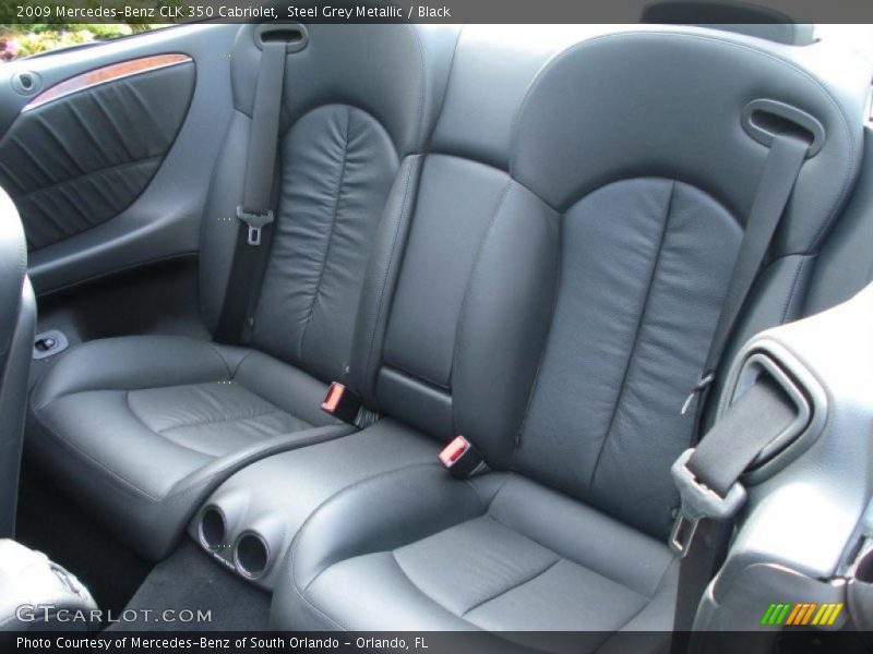 Steel Grey Metallic / Black 2009 Mercedes-Benz CLK 350 Cabriolet